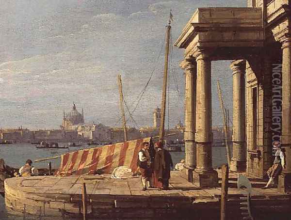 The Quay of the Dogano, Venice Oil Painting - (Giovanni Antonio Canal) Canaletto