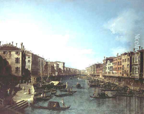 The Grand Canal 3 Oil Painting - (Giovanni Antonio Canal) Canaletto