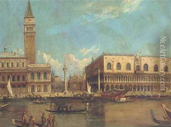 The Molo and the Doge's Palace, Venice Oil Painting - (Giovanni Antonio Canal) Canaletto