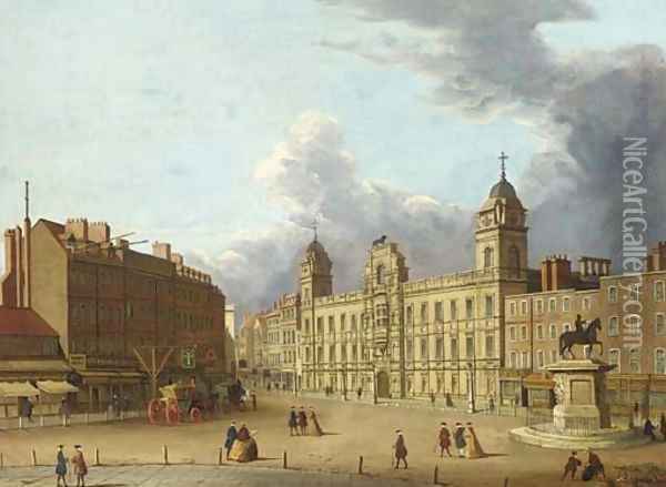Old Northumberland House Oil Painting - (Giovanni Antonio Canal) Canaletto