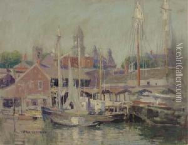 Gloucester Harbor Oil Painting - Paul Cornoyer