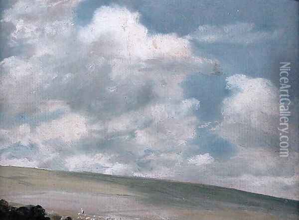 The Downs near Brighton Oil Painting - John Constable