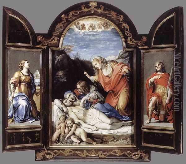 Triptych 1604-05 2 Oil Painting - Annibale Carracci