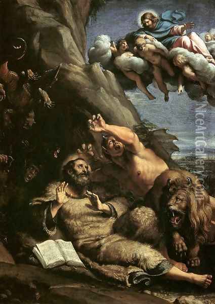 The Temptation of St Anthony Abbot Oil Painting - Annibale Carracci