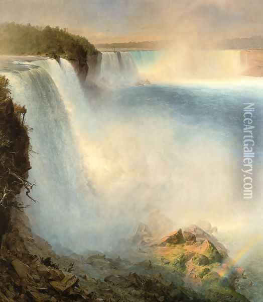 Niagara Falls, 1867 Oil Painting - Frederic Edwin Church