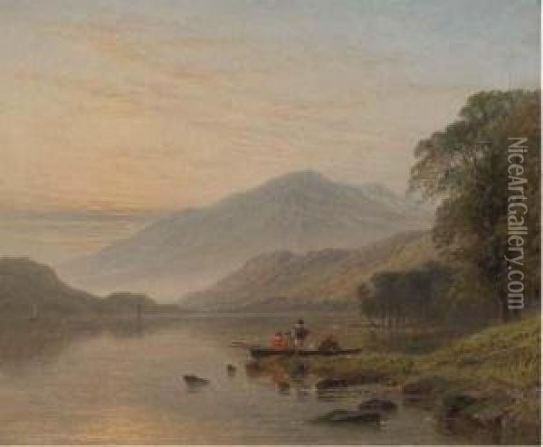 Ullswater Oil Painting - Henry Thomas Dawson