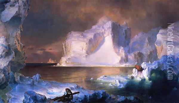 The Icebergs Oil Painting - Frederic Edwin Church
