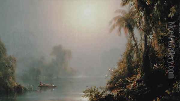 Morning in the Tropics, c.1858 Oil Painting - Frederic Edwin Church