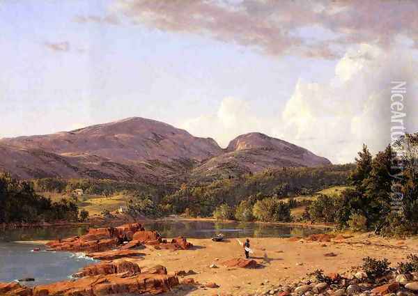Otter Creek, Mount Desert Oil Painting - Frederic Edwin Church