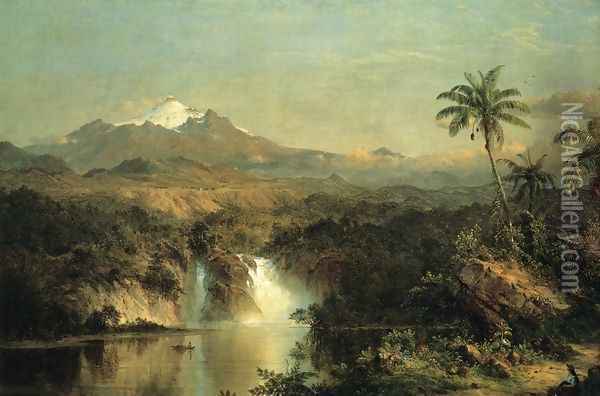 View of Cotopaxi Oil Painting - Frederic Edwin Church