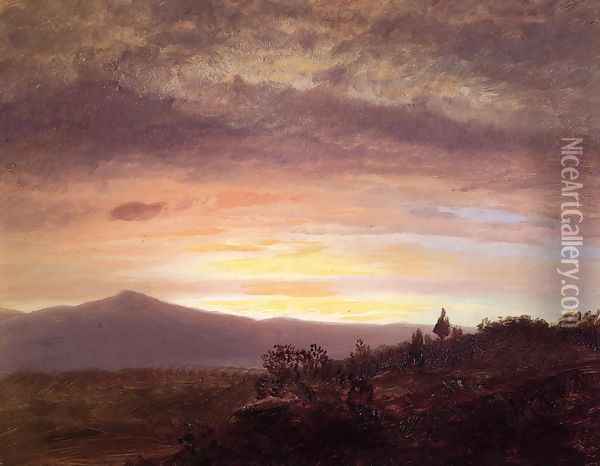 Mount Ktaadn Oil Painting - Frederic Edwin Church