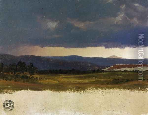 Hudson Valley, Near Olana, New York Oil Painting - Frederic Edwin Church