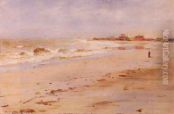 Coastal View Oil Painting - William Merritt Chase