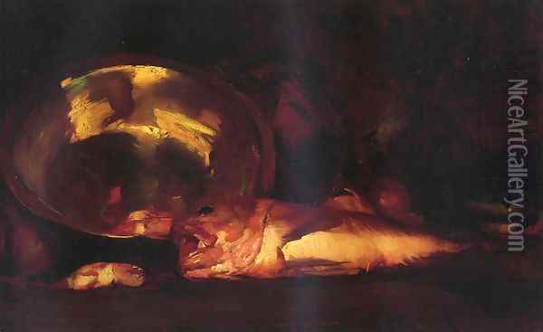 Still Life Oil Painting - William Merritt Chase