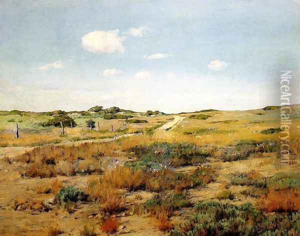 Shinnecock Hills I Oil Painting - William Merritt Chase