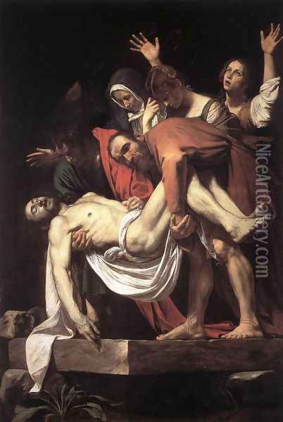 The Entombment 1602-03 Oil Painting - Caravaggio