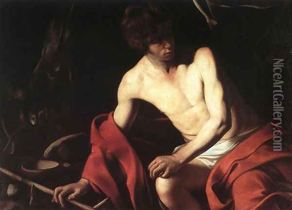 St. John the Baptist 1603-04 Oil Painting - Caravaggio