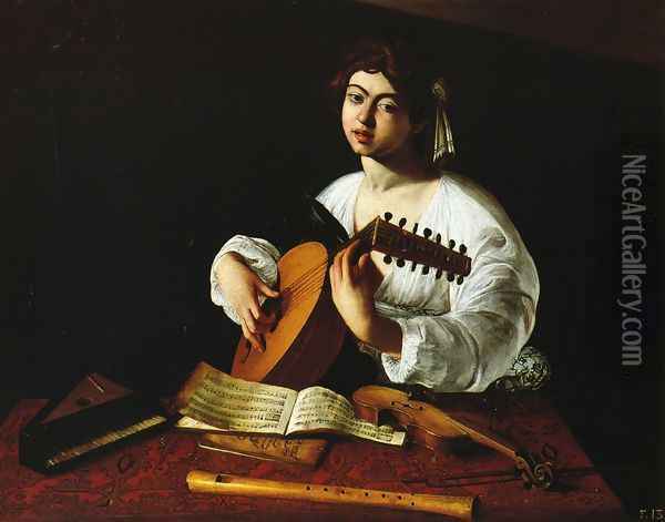 The Lute Player c. 1600 Oil Painting - Caravaggio
