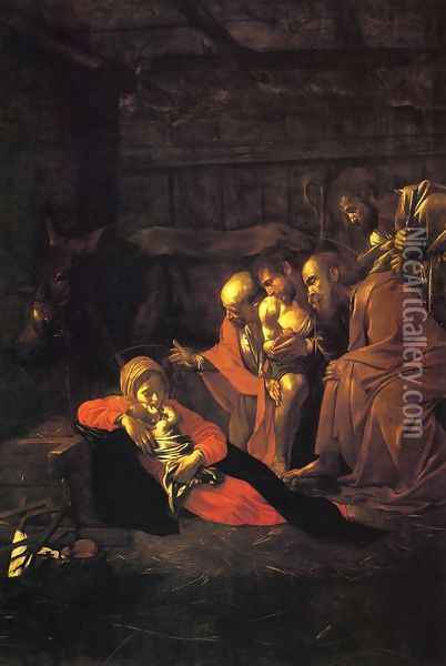The Adoration of the Shepherds Oil Painting - Caravaggio