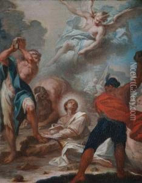 Martirio Di Santo Stefano Oil Painting - Lorenzo De Caro