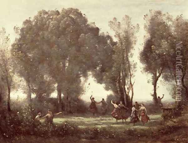 La Danse des Nymphes Oil Painting - Jean-Baptiste-Camille Corot
