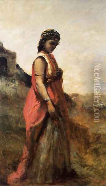 Judith, c.1872-74 Oil Painting - Jean-Baptiste-Camille Corot