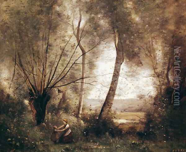 Landscape 2 Oil Painting - Jean-Baptiste-Camille Corot