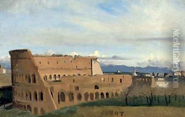 Le Colisee Oil Painting - Jean-Baptiste-Camille Corot