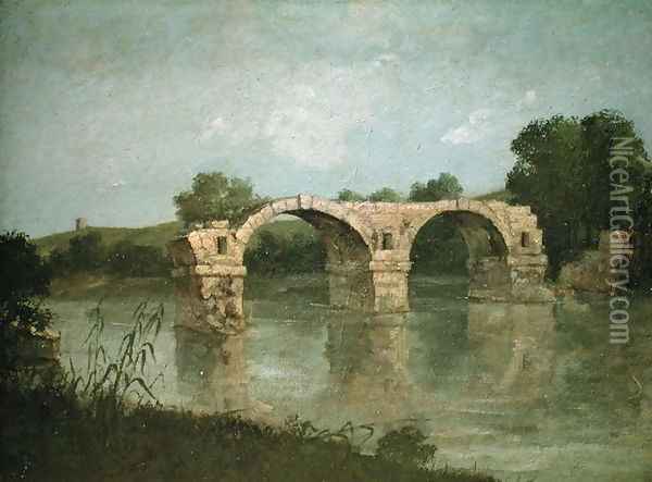 The Bridge at Ambrussum Oil Painting - Gustave Courbet