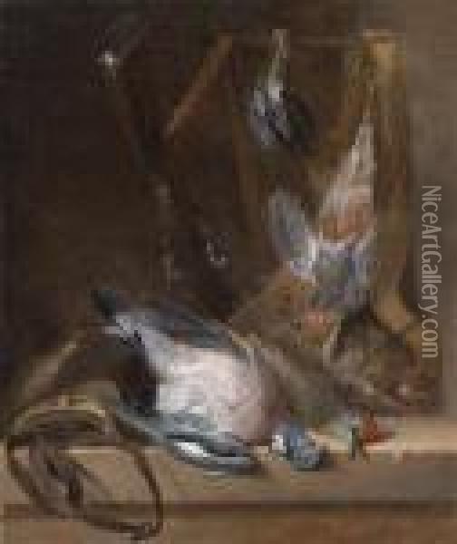 A Hunting Still Life With Game Oil Painting - Alexandre-Francois Desportes