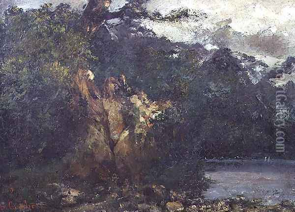 Swiss Landscape Oil Painting - Gustave Courbet