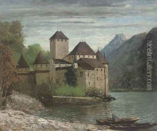 Le Chateau de Chillon Oil Painting - Gustave Courbet