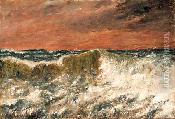 La vague Oil Painting - Gustave Courbet