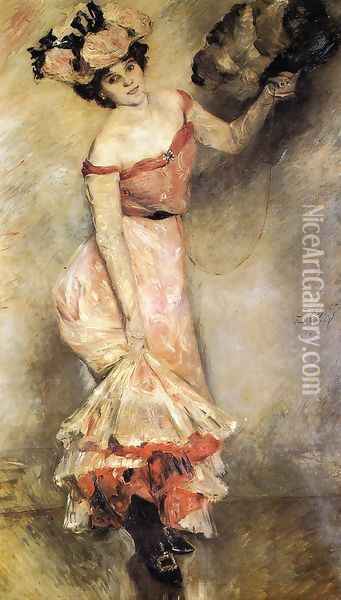 Portrait Of Elly Oil Painting - Lovis (Franz Heinrich Louis) Corinth