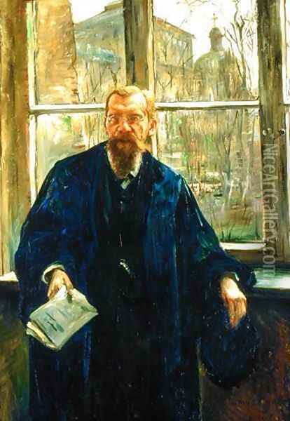 Portrait of Dr Edward Meyer, 1911 Oil Painting - Lovis (Franz Heinrich Louis) Corinth