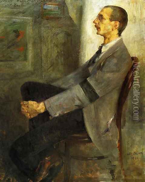 Portrait Of The Painter Walter Leistilow Oil Painting - Lovis (Franz Heinrich Louis) Corinth