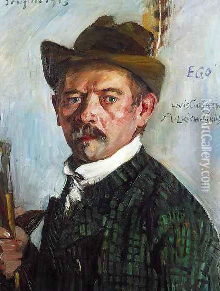 Self Portrait in a Tyrolean Hat Oil Painting - Lovis (Franz Heinrich Louis) Corinth