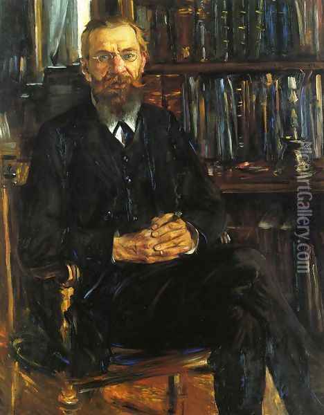 Portrait of Professor Eduard Meyer Oil Painting - Lovis (Franz Heinrich Louis) Corinth