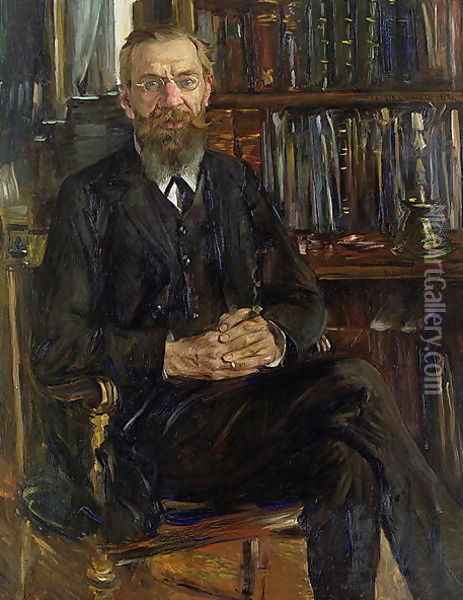 Portrait of Dr Edward Meyer (1855-1930) 1910-11 Oil Painting - Lovis (Franz Heinrich Louis) Corinth