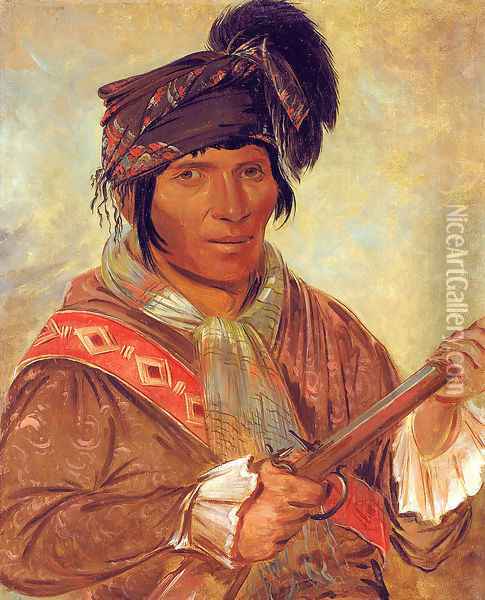 Co-ee-há-jo, a Seminole Chief Oil Painting - George Catlin