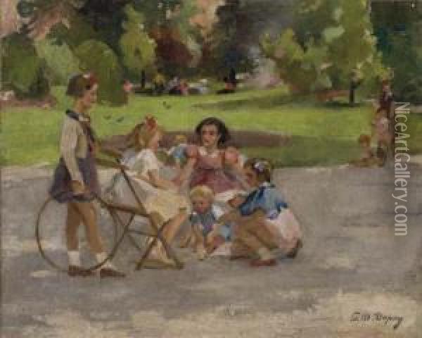 Jeux D'enfants Oil Painting - Paul Michel Dupuy