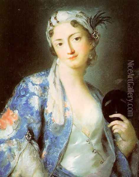 Portrait of Felicità Sartori, 1730-40 Oil Painting - Rosalba Carriera