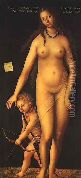 Venus and Cupid 1509 Oil Painting - Lucas The Elder Cranach