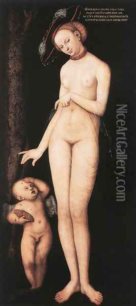 Venus and Cupid 1531 Oil Painting - Lucas The Elder Cranach