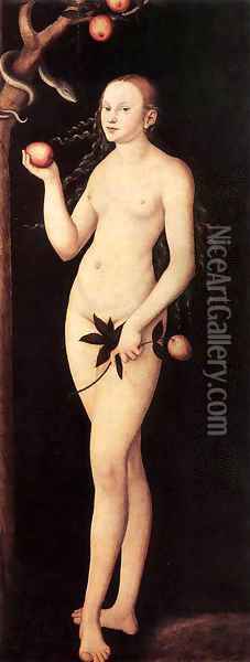 Adam and Eve 1531 3 Oil Painting - Lucas The Elder Cranach