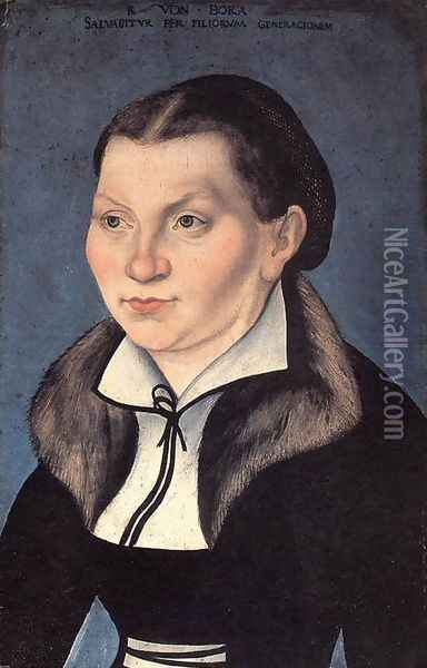 Luther's wife Oil Painting - Lucas The Elder Cranach