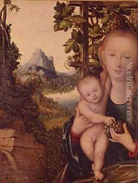 Madonna and Child 3 Oil Painting - Lucas The Elder Cranach