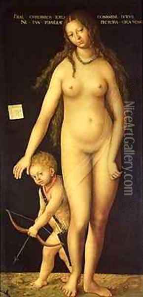 Venus and Cupid 5 Oil Painting - Lucas The Elder Cranach