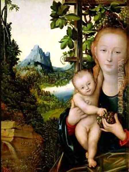 Madonna and Child 2 Oil Painting - Lucas The Elder Cranach