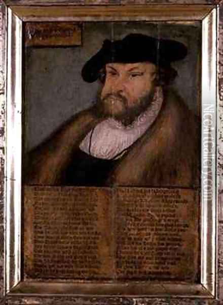 John the Steadfast Elector of Saxony Oil Painting - Lucas The Elder Cranach